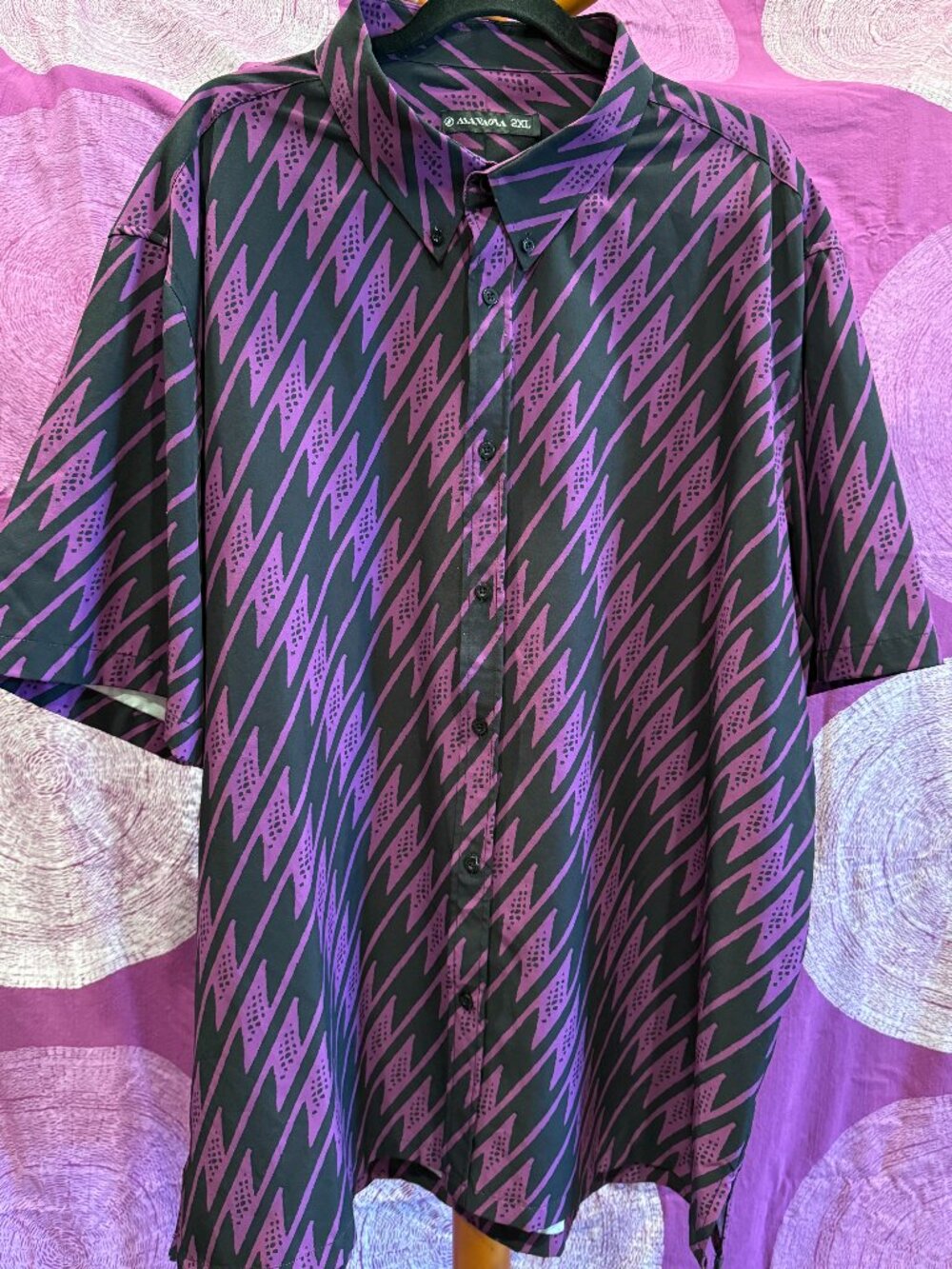 MANAOLA Men's Short Sleeve Button Down XXL Shirt